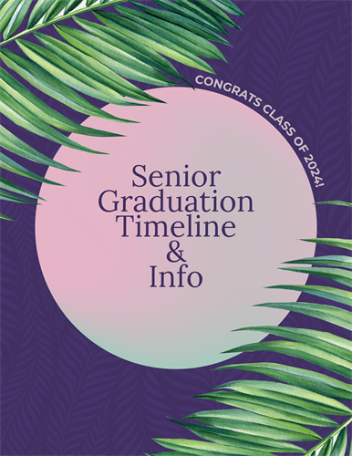 Senior Graduation Info- click here for readable text