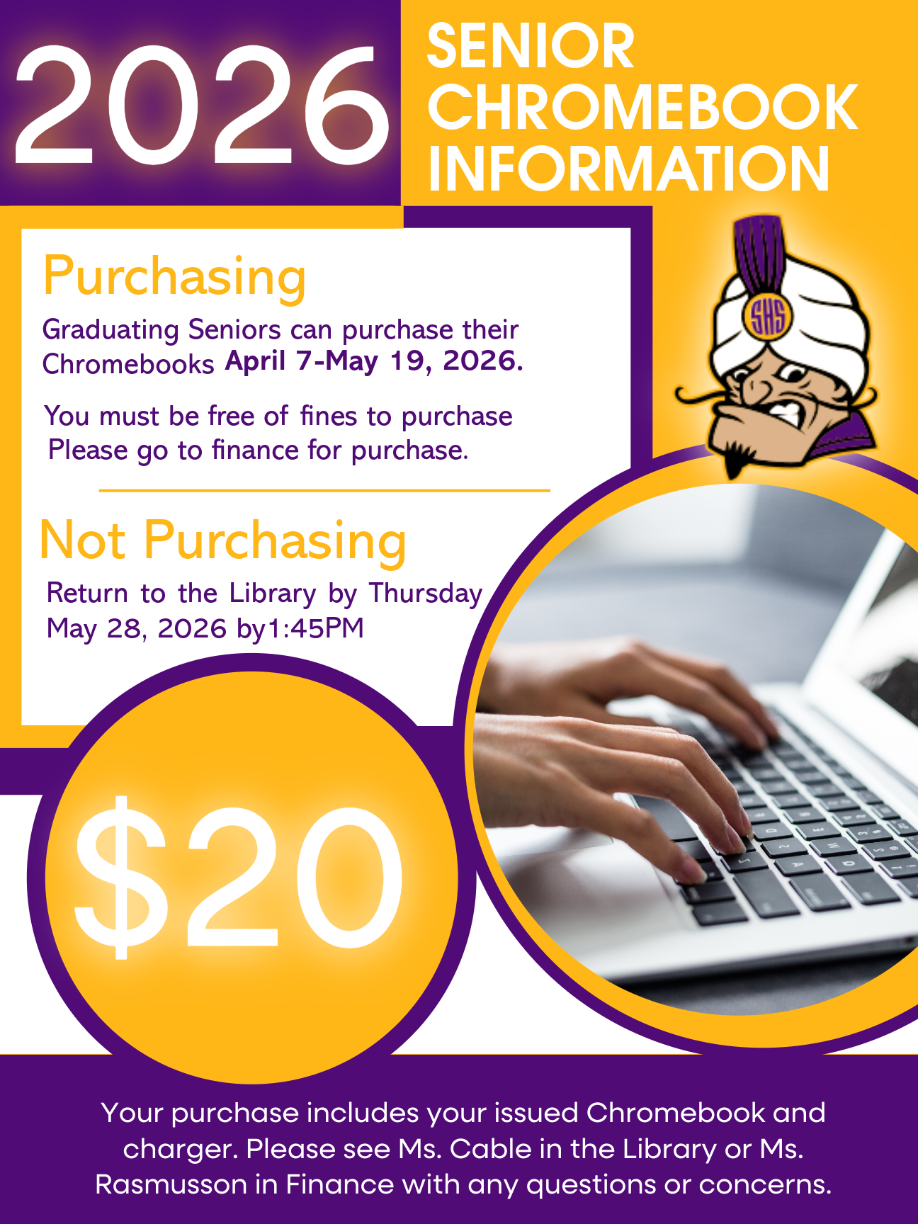 Santana High School Senior Chromebook Information