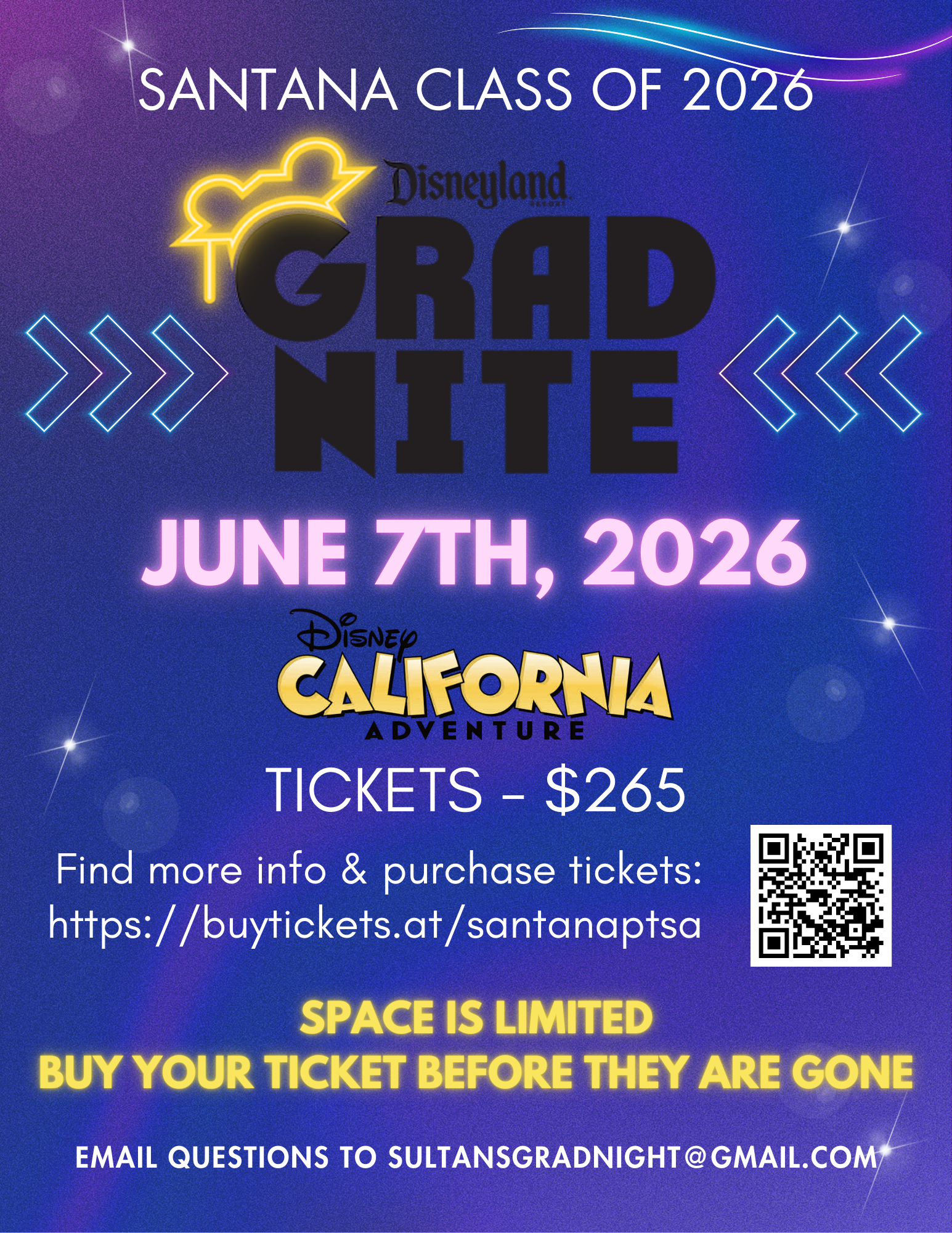 Santana Sultans Disneyland Grad Night