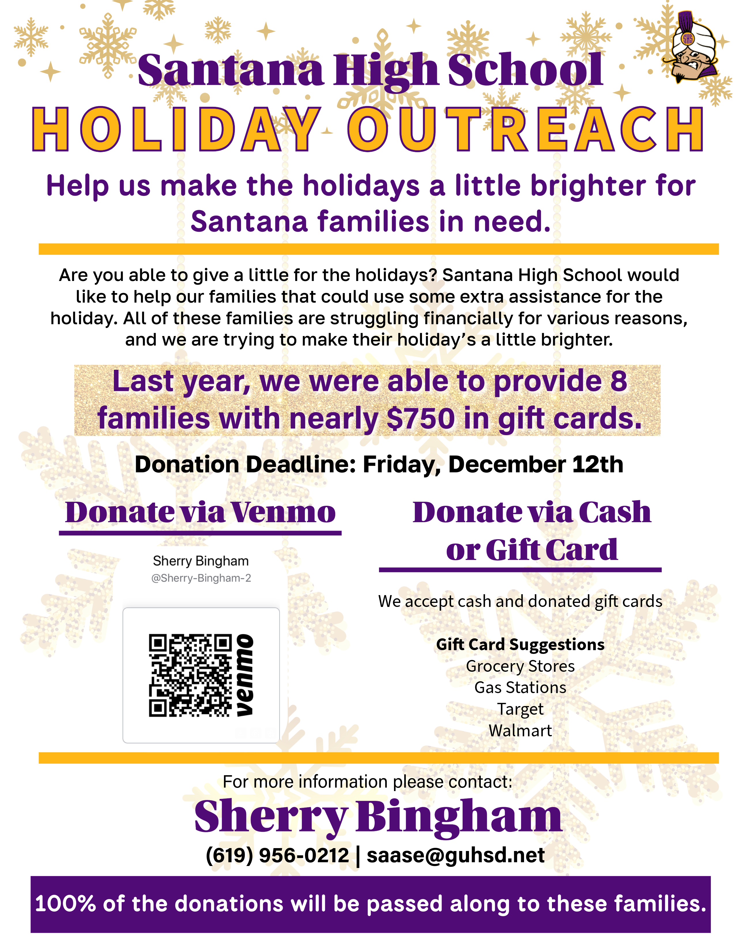 Santana Sultan's Holiday Outreach