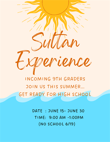 Sultan Experience Summer 2023 - Click here for more information 
